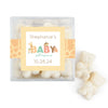 Personalized Baby Shower Safari Snuggles Favor Cube with Sanded Gummy Bears