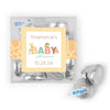 Personalized Baby Shower Safari Snuggles Favor Cube with Hershey's Kisses