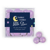 Personalized Baby Shower Little Star JUST CANDY® favor cube with Just Candy Milk Chocolate Minis