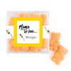 Personalized Baby Shower Mama to Bee Favor Cube with Sanded Gummy Bears