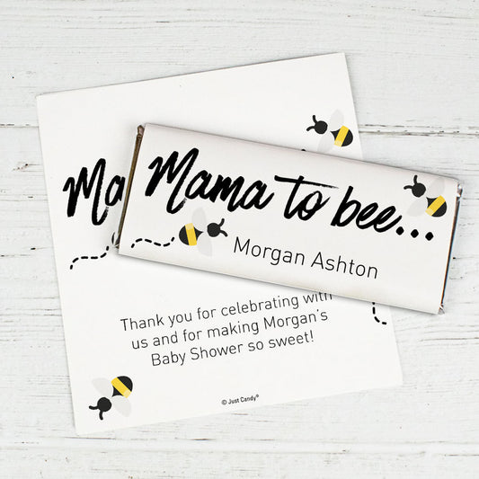 Baby Shower Personalized Chocolate Bar Wrappers Only Mama to Bee