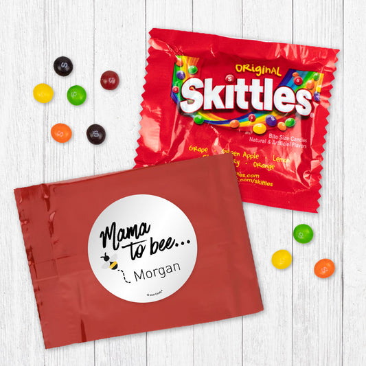 Personalized Baby Shower Mama to Bee Skittles