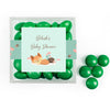 Personalized Baby Shower Woodland Buddies Favor Cube with Milk Chocolate Minis