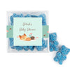 Personalized Baby Shower Woodland Buddies Favor Cube with Gummy Bears