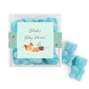 Personalized Baby Shower Woodland Buddies Favor Cube with Gummy Bears