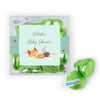 Personalized Baby Shower Woodland Buddies Favor Cube with Hershey's Kisses