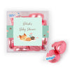 Personalized Baby Shower Woodland Buddies Favor Cube with Hershey's Kisses