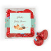 Personalized Baby Shower Woodland Buddies Favor Cube with Hershey's Kisses