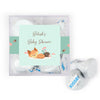 Personalized Baby Shower Woodland Buddies Favor Cube with Hershey's Kisses