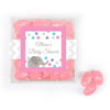 Personalized Baby Shower Elephant Favor Cube with Jelly Belly Jelly Beans