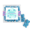 Personalized Baby Shower Mermaid Favor Cube with Gummy Bears