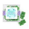 Personalized Baby Shower Mermaid Favor Cube with Gummy Bears