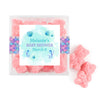 Personalized Baby Shower Mermaid Favor Cube with Gummy Bears