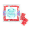 Personalized Baby Shower Mermaid Favor Cube with Gummy Bears