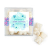 Personalized Baby Shower Mermaid Favor Cube with Gummy Bears