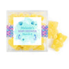 Personalized Baby Shower Mermaid Favor Cube with Gummy Bears