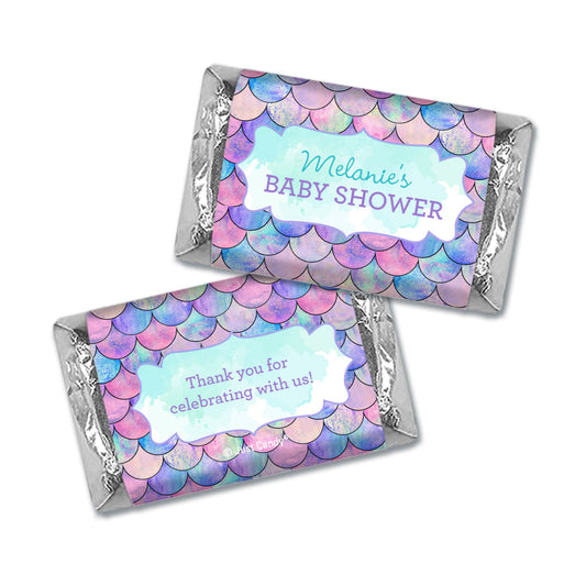 Baby Shower Personalized Hershey's Miniatures Mermaid