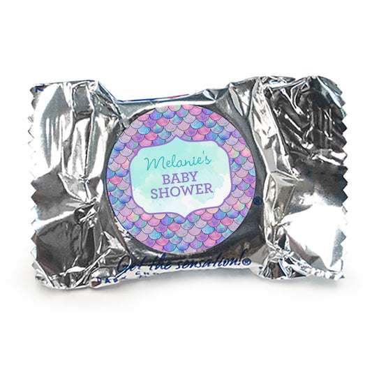 Personalized Mermaid Baby Shower York Peppermint Patties - pack of 70