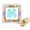 Personalized Baby Shower Mermaid Favor Cube with Hershey's Kisses