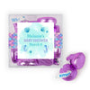 Personalized Baby Shower Mermaid Favor Cube with Hershey's Kisses