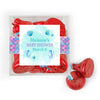 Personalized Baby Shower Mermaid Favor Cube with Hershey's Kisses