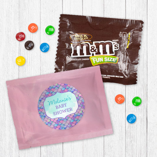 Personalized Baby Shower Mermaid Milk Chocolate M&Ms