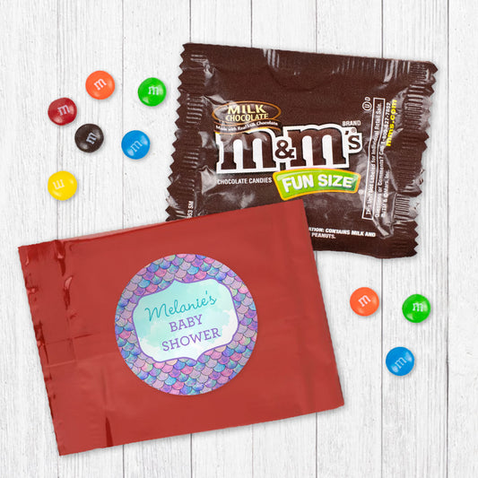 Personalized Baby Shower Mermaid Milk Chocolate M&Ms