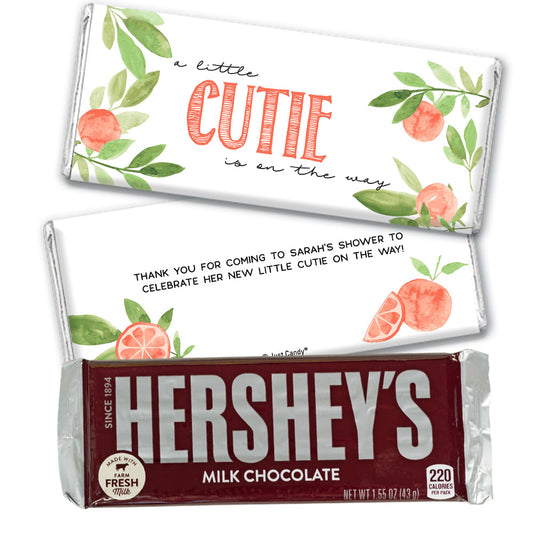 Personalized Citrus Cutie Baby Shower Hershey's Milk Chocolate Bar