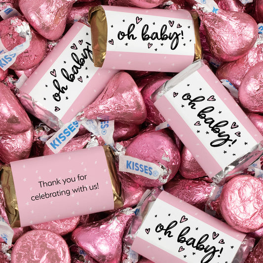 Girl Baby Shower Hershey's Miniatures and Kisses - 1.58lb Bag