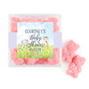 Personalized Baby Shower Baby Animals Favor Cube with Gummy Bears