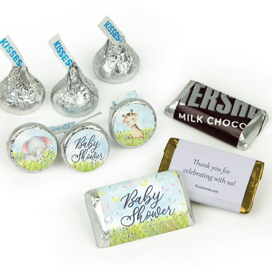 Baby Shower Candy Hershey's Kisses & Hershey's Miniatures for Party Favors - Jungle Animals