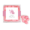 Personalized Baby Shower Elephant Hearts JUST CANDY® favor cube with Jelly Beans