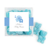 Personalized Baby Shower Oh Baby! Elephants Favor Cube with Sanded Gummy Bears