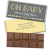 Personalized Oh Baby With Hearts Belgian Chocolate Bar