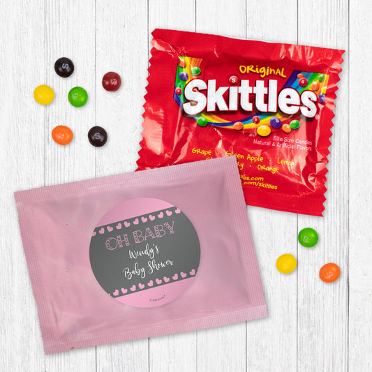 Personalized Baby Shower Oh Baby Skittles