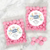 Personalized Baby Shower Over the Moon Candy Bags with Just Candy Milk Chocolate Gems