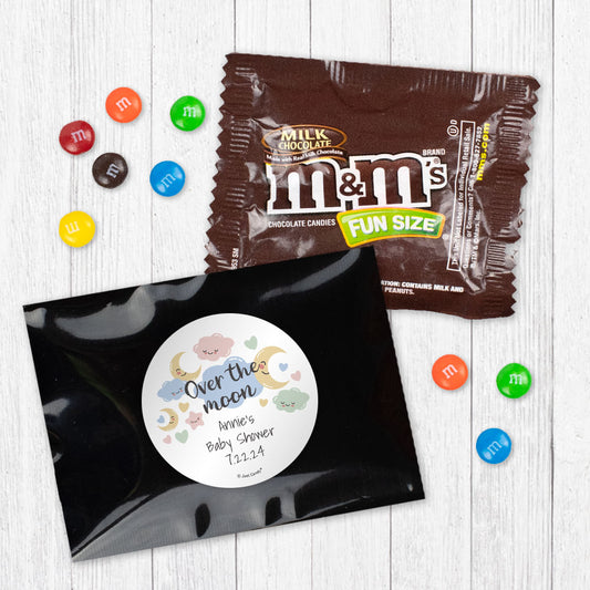 Personalized Baby Shower Over the Moon Milk Chocolate M&Ms