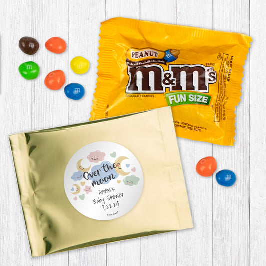 Personalized Baby Shower Over the Moon Peanut M&Ms