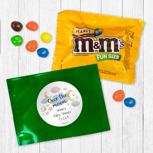 Personalized Baby Shower Over the Moon Peanut M&Ms