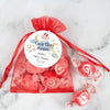 Personalized Baby Shower Over the Moon Taffy Organza Bag