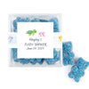 Personalized Baby Shower Whale Favor Cube with Gummy Bears