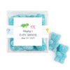 Personalized Baby Shower Whale Favor Cube with Gummy Bears