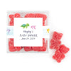 Personalized Baby Shower Whale Favor Cube with Gummy Bears