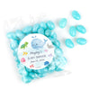 Personalized Baby Shower Whale Candy Bags with Jelly Beans