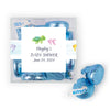 Personalized Baby Shower Whale Favor Cube with Hershey's Kisses