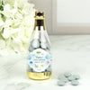 Personalized Baby Shower Whale Champagne Bottle with Milk Chocolate Minis