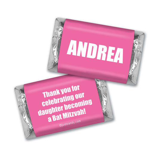 Bat Mitzvah Personalized Hershey's Miniatures Block Name