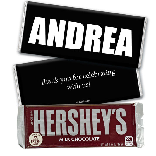 Bat Mitzvah Personalized Hershey's Milk Chocolate Bar Block Name