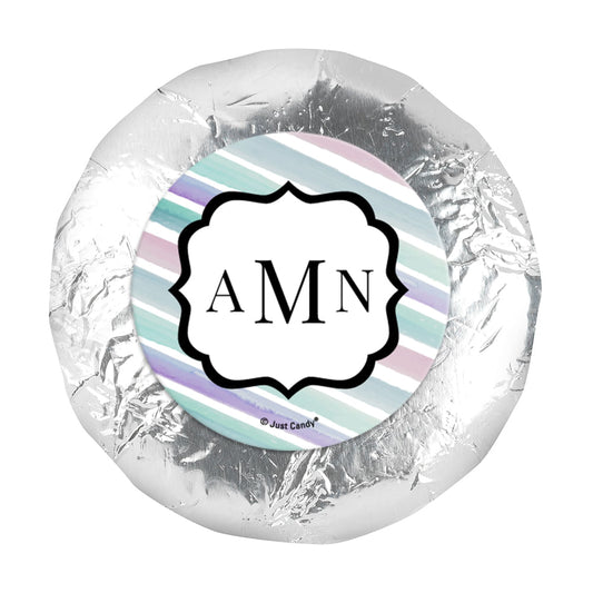 Personalized Bat Mitzvah Monogram 1.25" Sticker (48 Stickers)