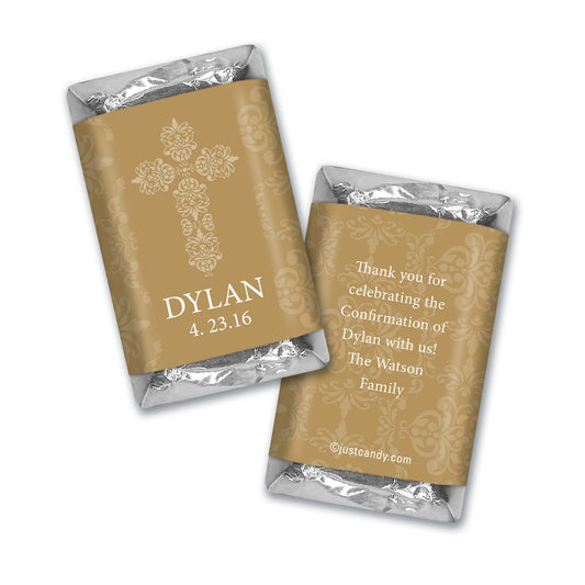 Confirmation Personalized Hershey's Miniatures Elegant Cross